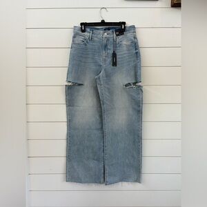 Express Women's Relaxed Light Blue Jeans